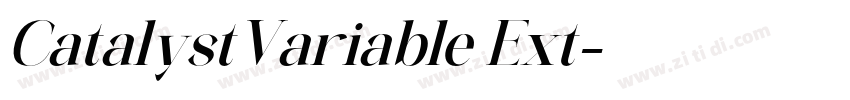 CatalystVariable Ext字体转换 CatalystVariable Ext字体转换